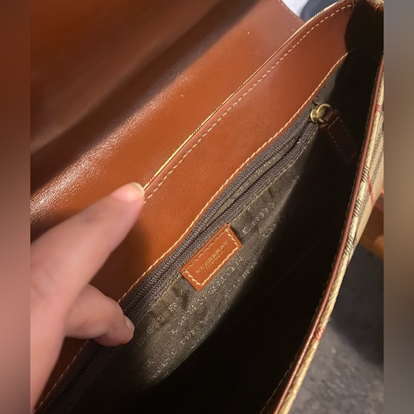 Burberry London Haymarket Novo Check Baguette Shoulder Bag Vintage - Picture 6 of 9